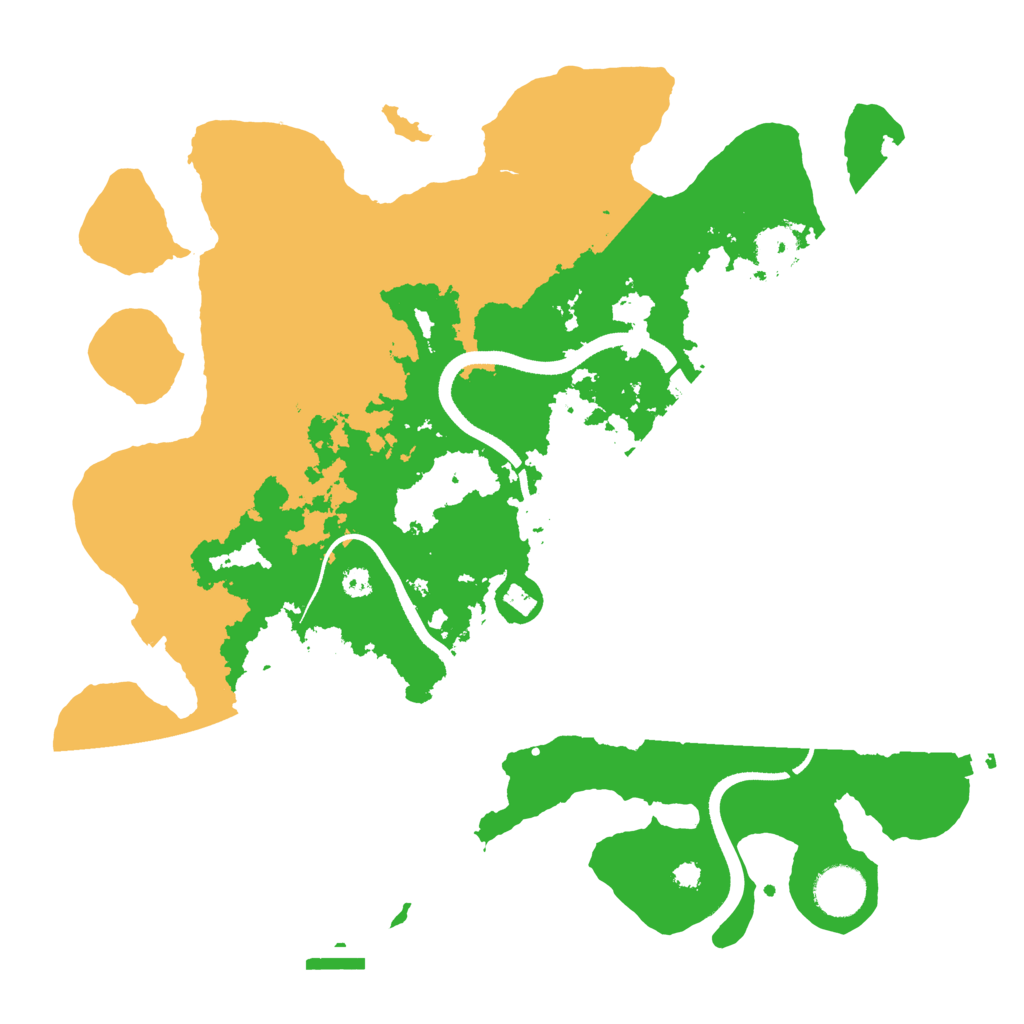 Biome Rust Map: Procedural Map, Size: 3500, Seed: 670440824