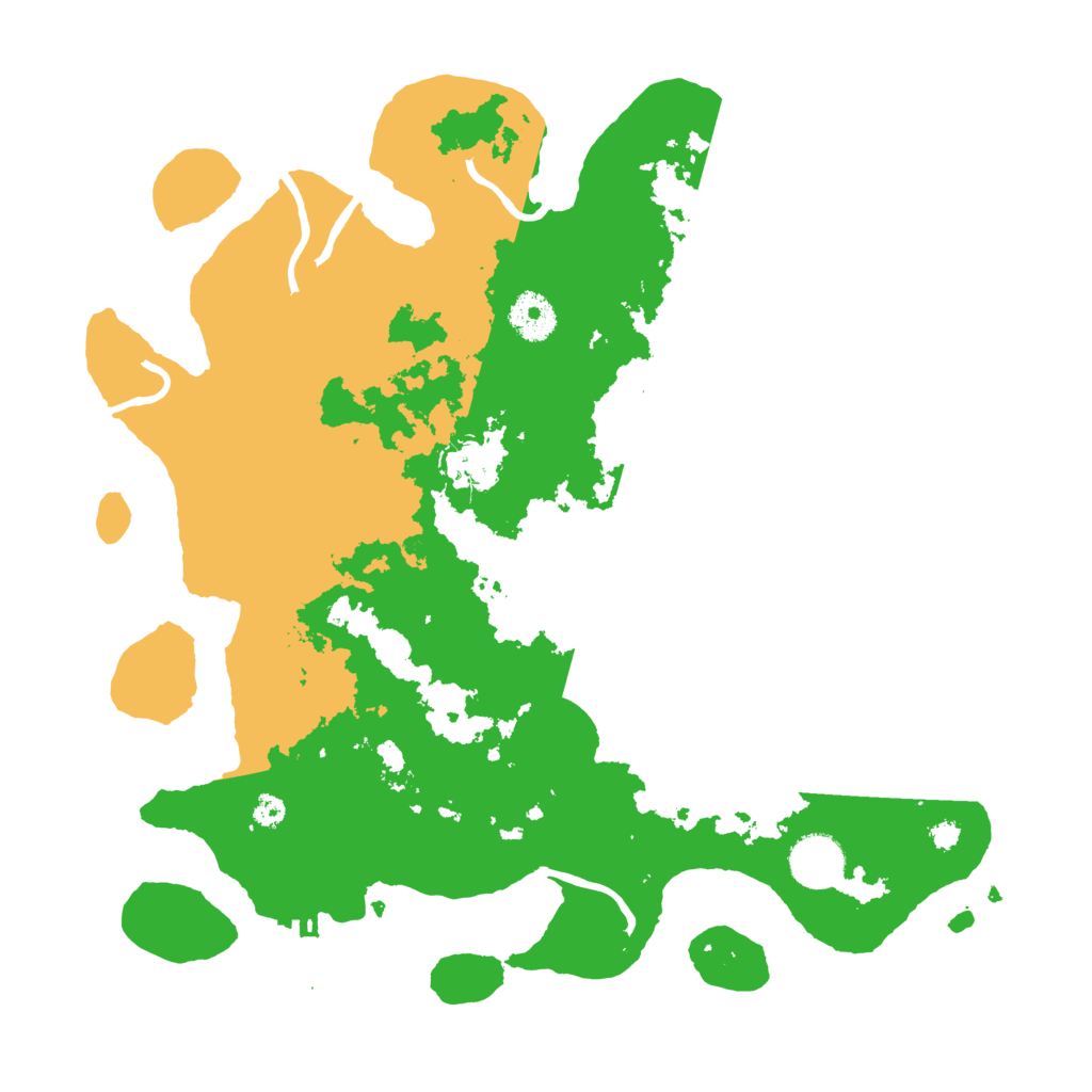 Biome Rust Map: Procedural Map, Size: 3500, Seed: 290852