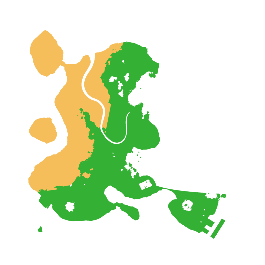 Biome Rust Map: Procedural Map, Size: 2500, Seed: 69691