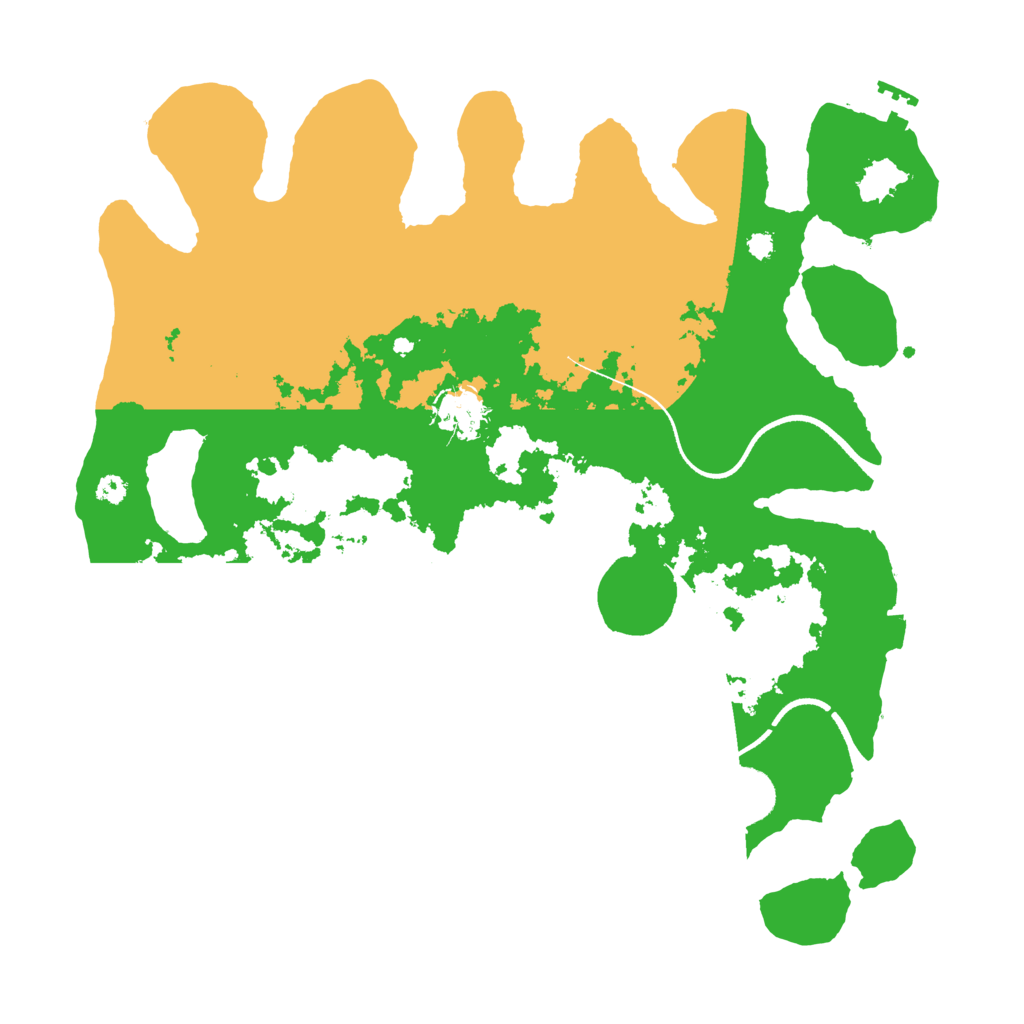 Biome Rust Map: Procedural Map, Size: 3500, Seed: 1036248497