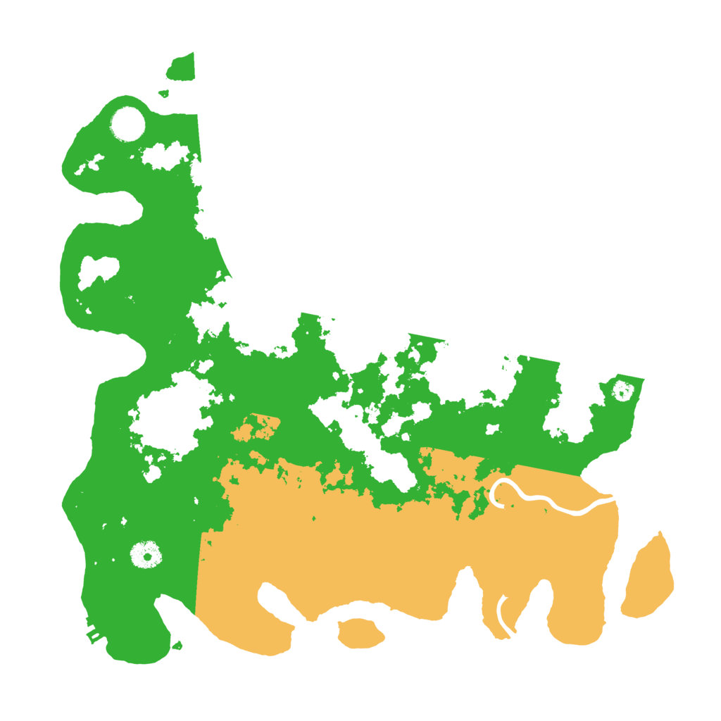 Biome Rust Map: Procedural Map, Size: 3700, Seed: 392225