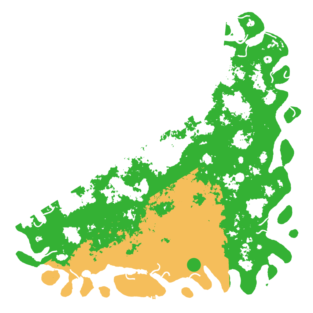 Biome Rust Map: Procedural Map, Size: 6000, Seed: 92474711
