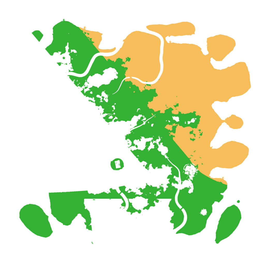 Biome Rust Map: Procedural Map, Size: 3700, Seed: 5489537