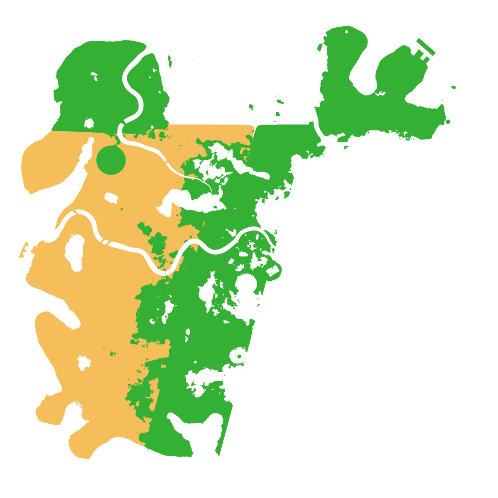 Biome Rust Map: Procedural Map, Size: 4500, Seed: 14