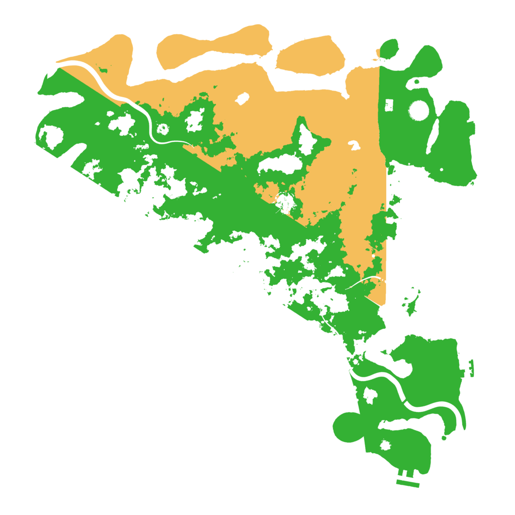 Biome Rust Map: Procedural Map, Size: 4500, Seed: 1607737225