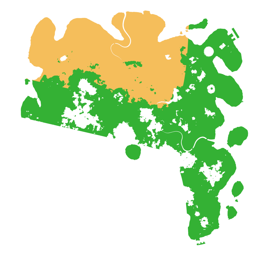 Biome Rust Map: Procedural Map, Size: 4600, Seed: 4400