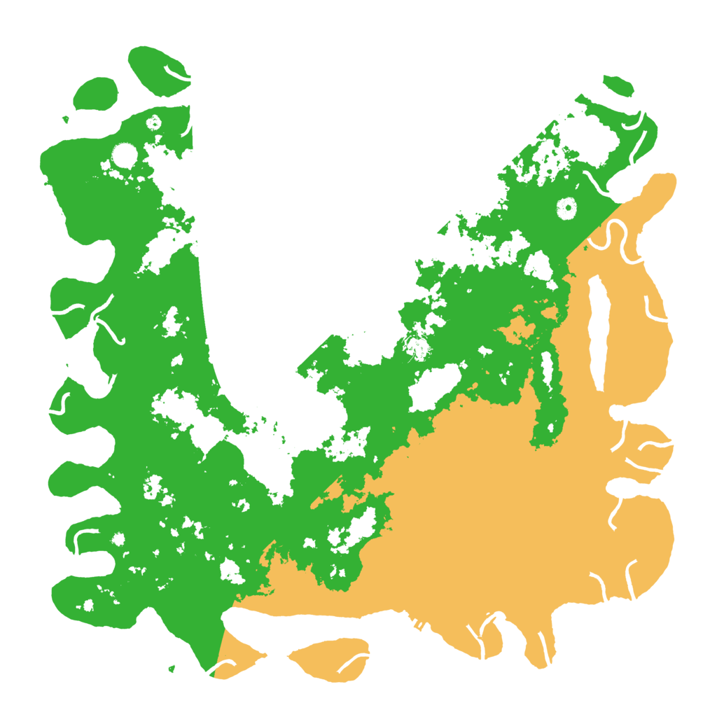 Biome Rust Map: Procedural Map, Size: 5000, Seed: 714555