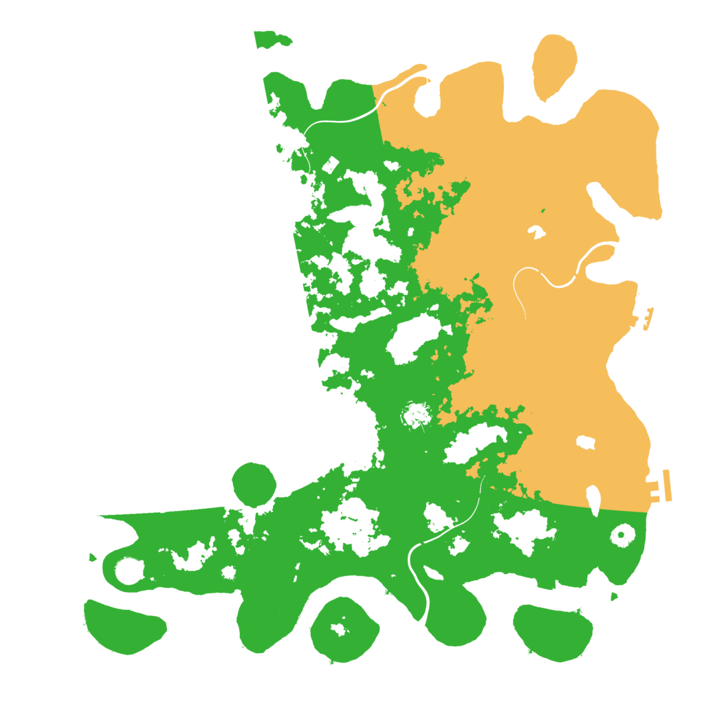 Biome Rust Map: Procedural Map, Size: 4500, Seed: 6519