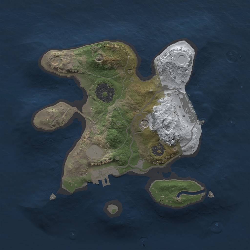 Rust Map: Procedural Map, Size: 1975, Seed: 271391, 8 Monuments
