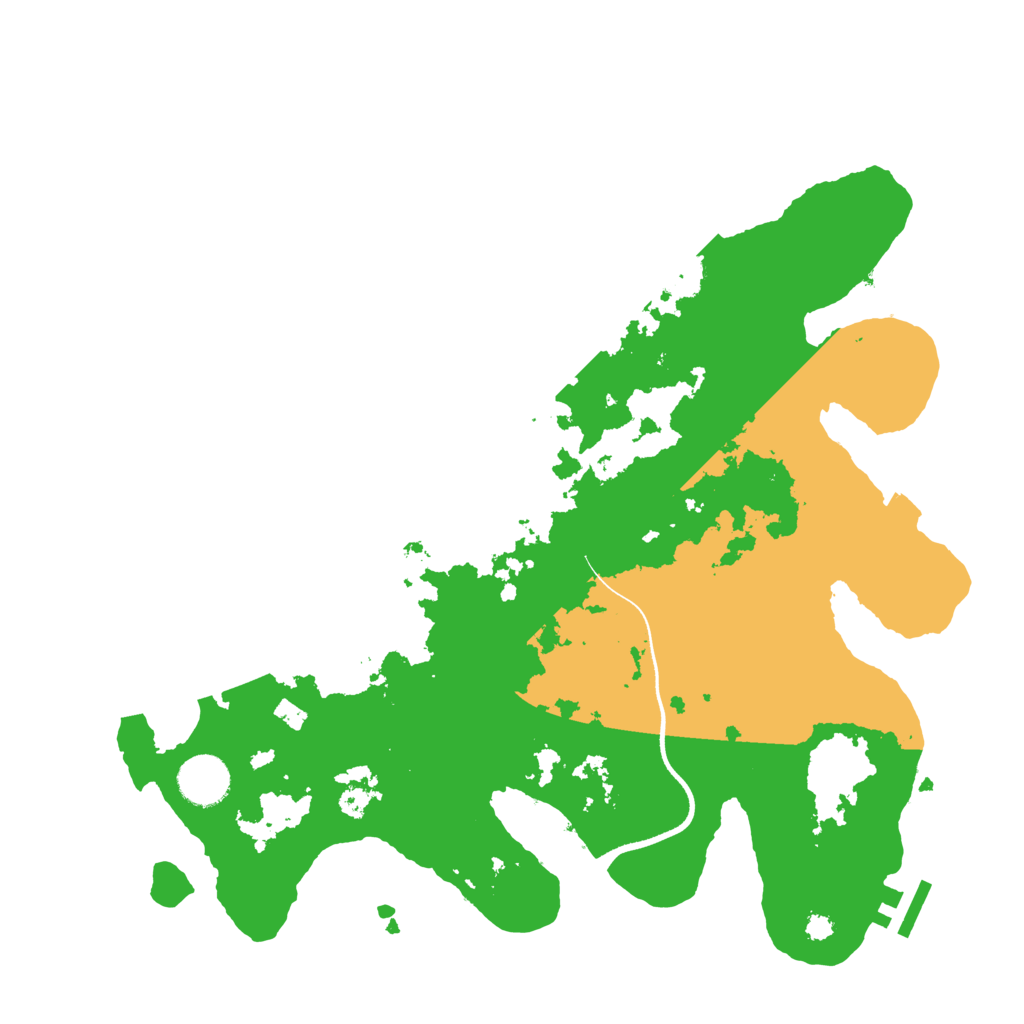 Biome Rust Map: Procedural Map, Size: 3500, Seed: 1791986