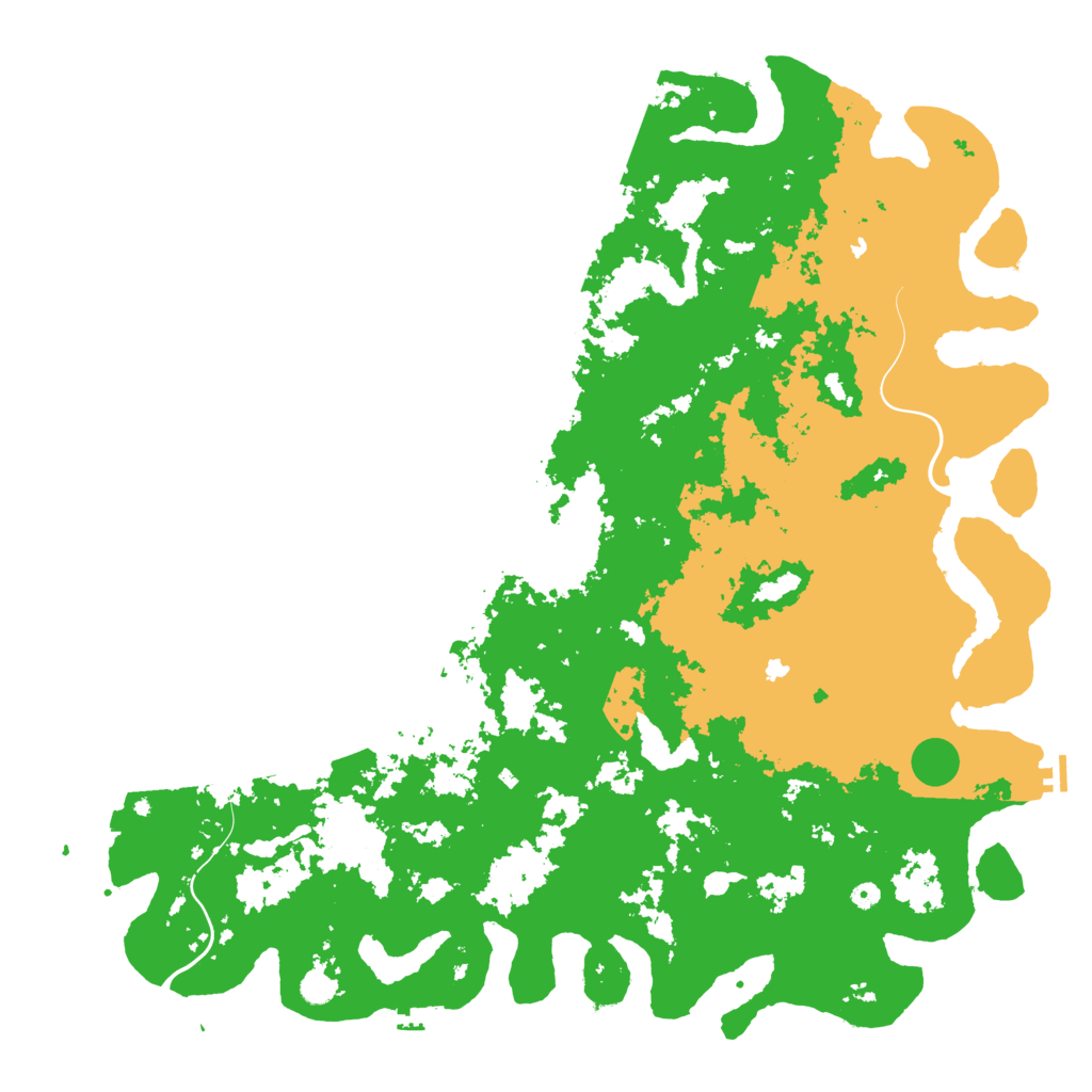 Biome Rust Map: Procedural Map, Size: 6000, Seed: 324234234