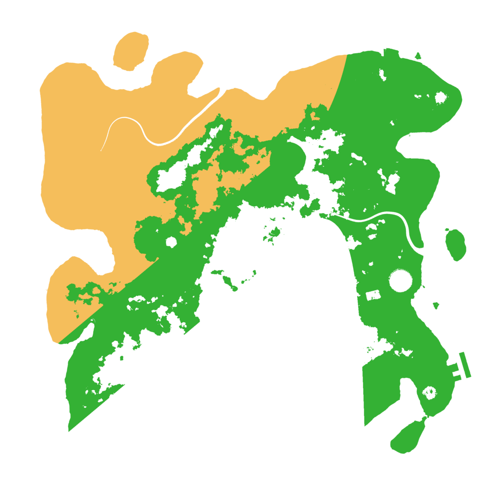 Biome Rust Map: Procedural Map, Size: 3850, Seed: 1040453498