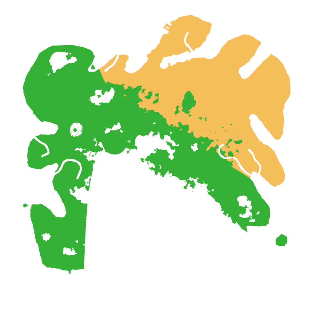 Biome Rust Map: Procedural Map, Size: 3500, Seed: 344591