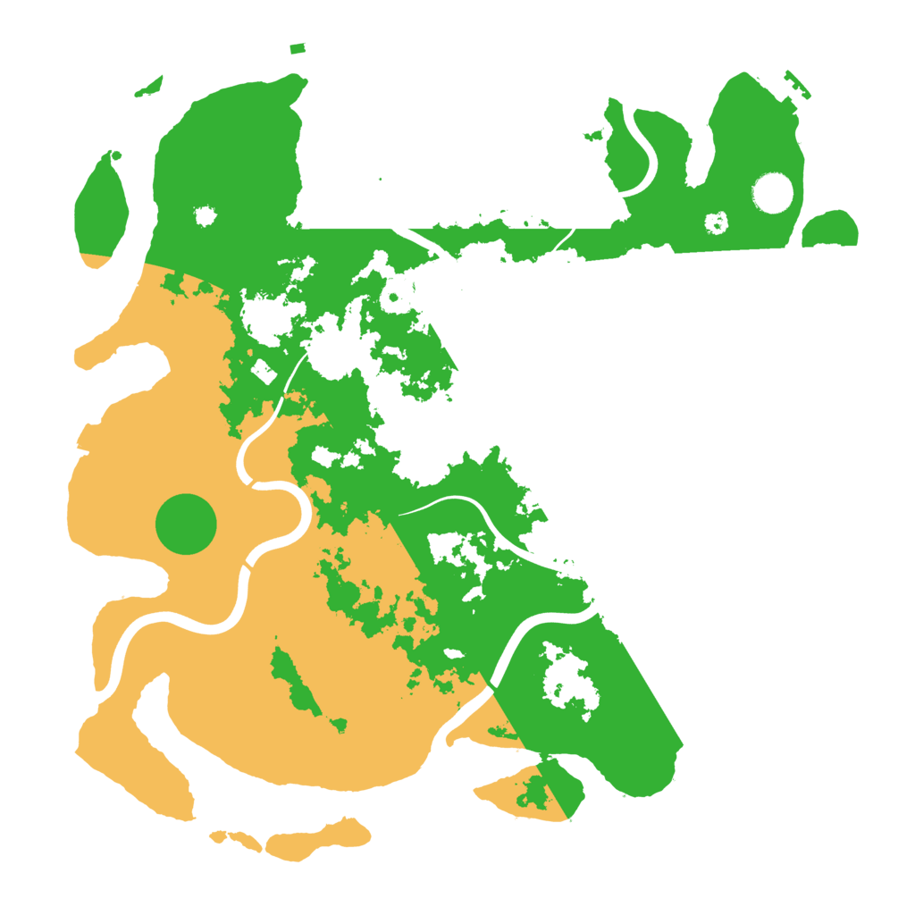 Biome Rust Map: Procedural Map, Size: 3950, Seed: 2001784910