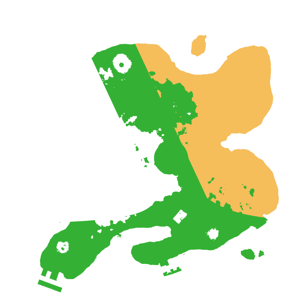 Biome Rust Map: Procedural Map, Size: 2500, Seed: 2875992