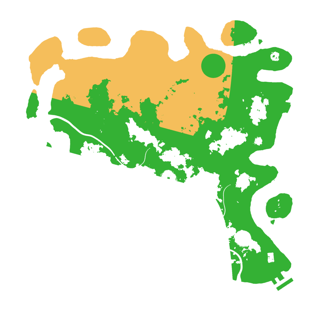 Biome Rust Map: Procedural Map, Size: 3500, Seed: 1048110151