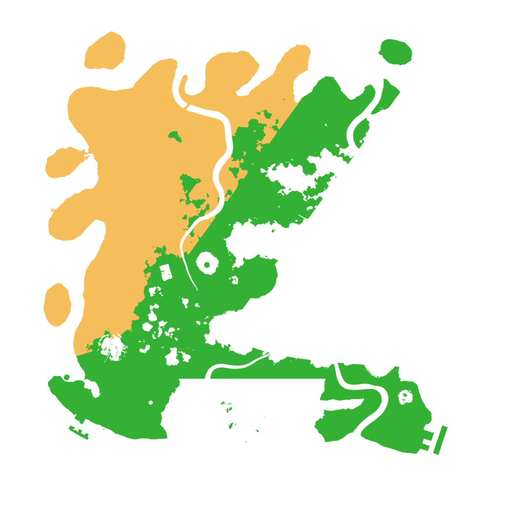 Biome Rust Map: Procedural Map, Size: 3500, Seed: 1115321206