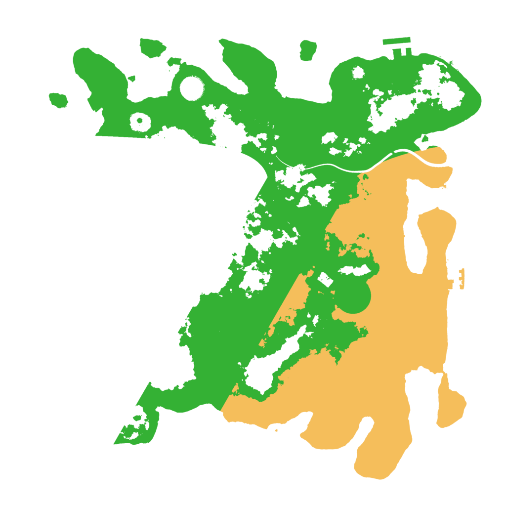 Biome Rust Map: Procedural Map, Size: 3700, Seed: 760417773