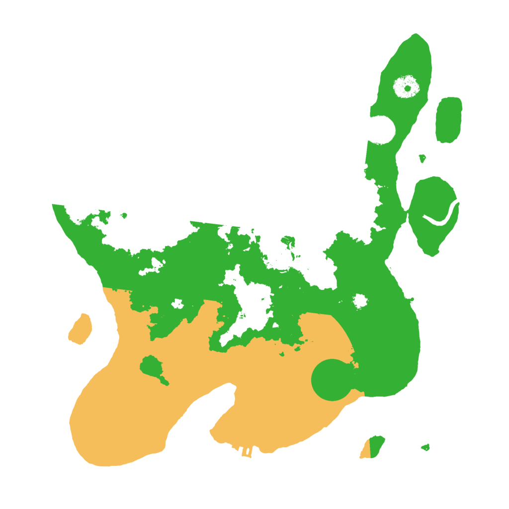 Biome Rust Map: Procedural Map, Size: 3200, Seed: 15992