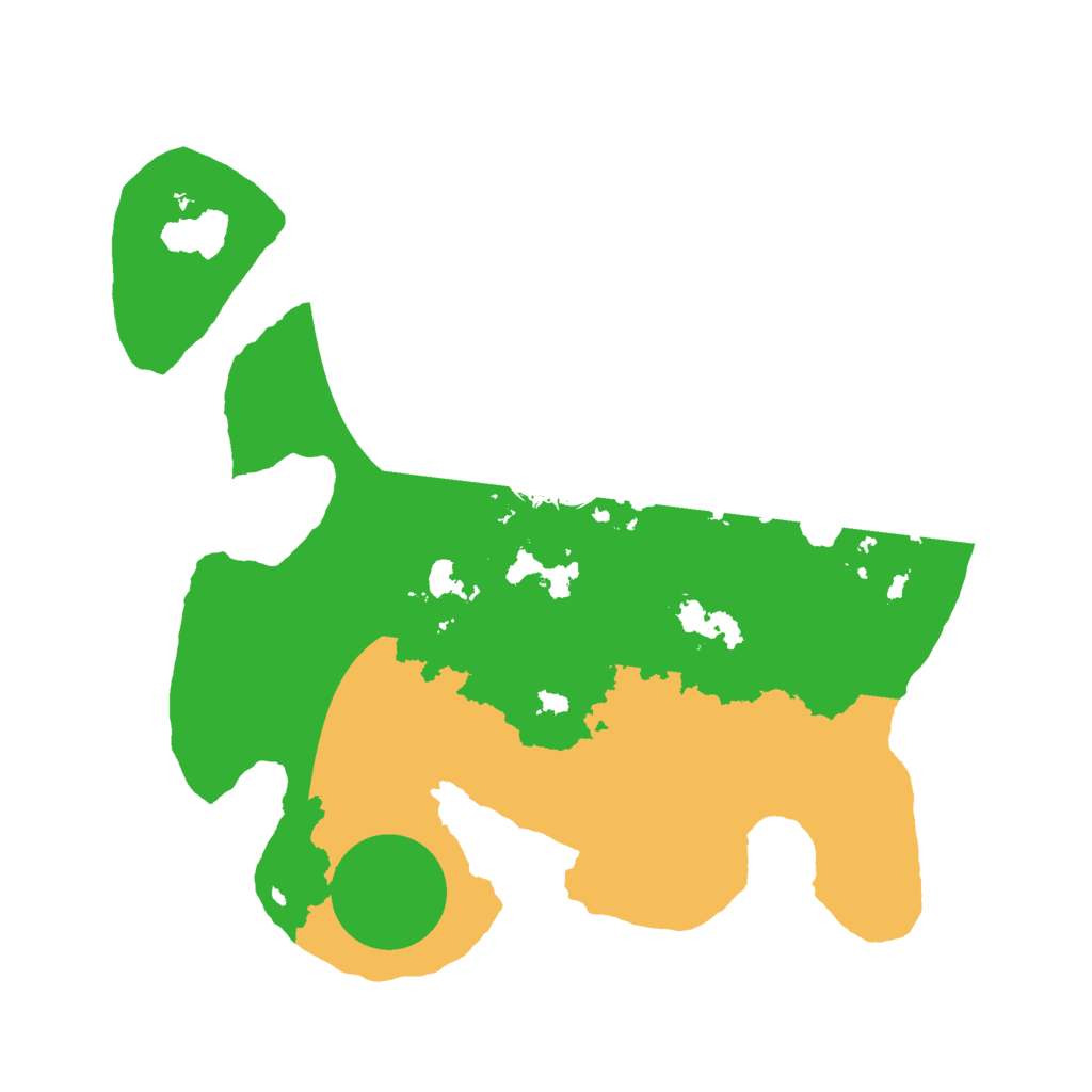 Biome Rust Map: Barren, Size: 2500, Seed: 2147483645