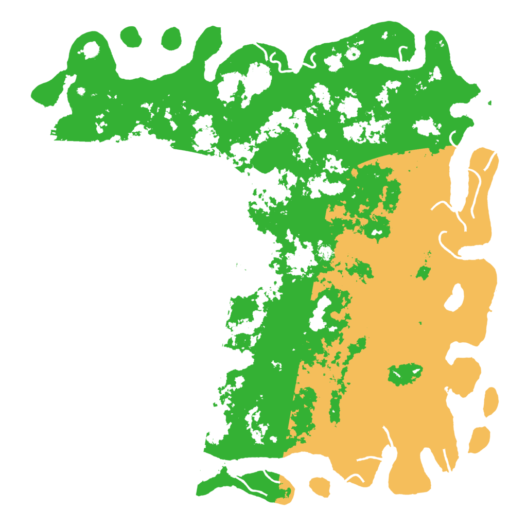 Biome Rust Map: Procedural Map, Size: 6000, Seed: 98956223