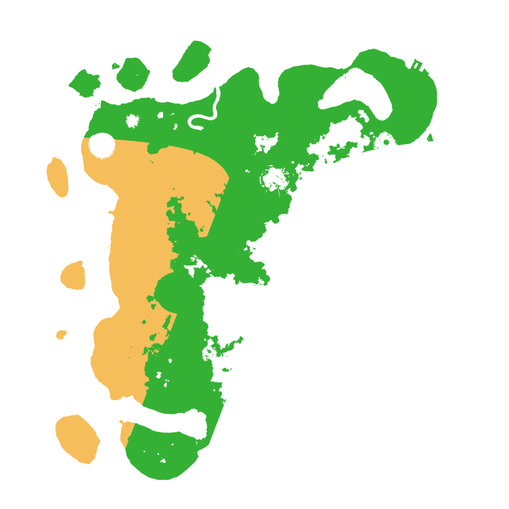 Biome Rust Map: Procedural Map, Size: 3500, Seed: 341474