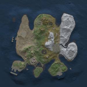 Thumbnail Rust Map: Procedural Map, Size: 2500, Seed: 2500, 10 Monuments