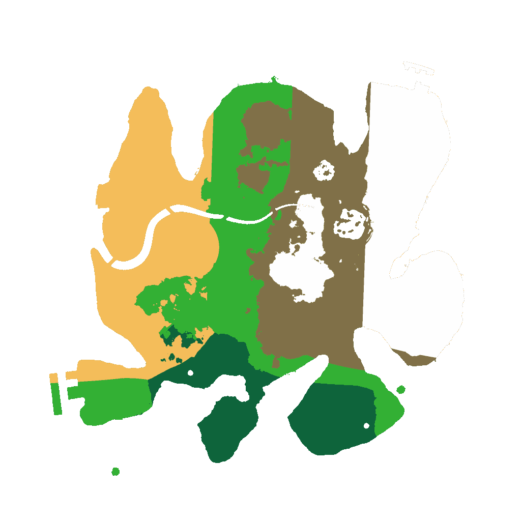 Biome Rust Map: Procedural Map, Size: 2500, Seed: 2500