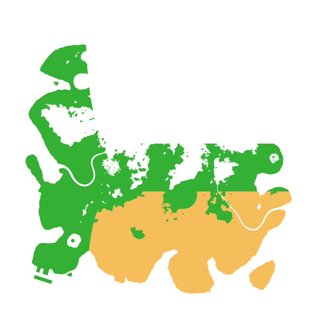 Biome Rust Map: Procedural Map, Size: 3500, Seed: 2007708147