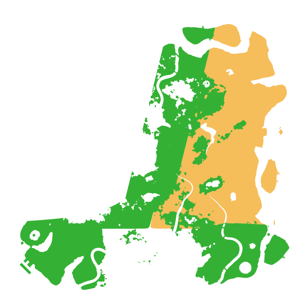 Biome Rust Map: Procedural Map, Size: 4500, Seed: 62105