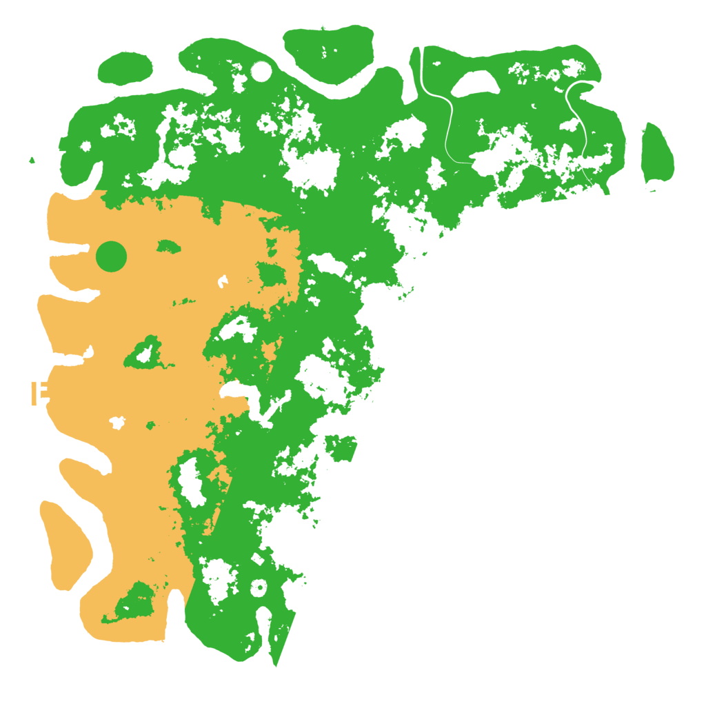 Biome Rust Map: Procedural Map, Size: 6000, Seed: 93836527