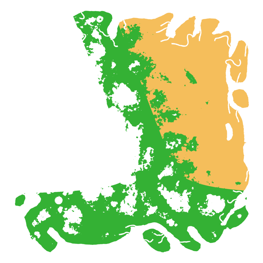 Biome Rust Map: Procedural Map, Size: 6000, Seed: 34636