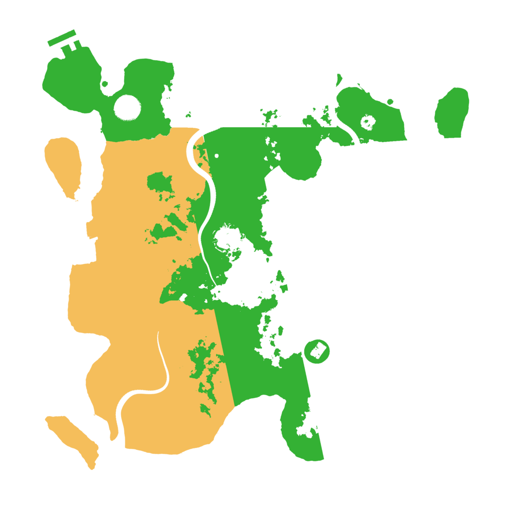 Biome Rust Map: Procedural Map, Size: 3500, Seed: 552117164