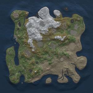 Thumbnail Rust Map: Procedural Map, Size: 3750, Seed: 9816594, 20 Monuments