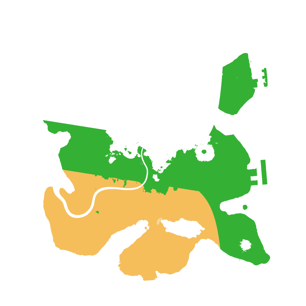 Biome Rust Map: Procedural Map, Size: 2500, Seed: 112