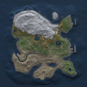 Thumbnail Rust Map: Procedural Map, Size: 2500, Seed: 112, 7 Monuments