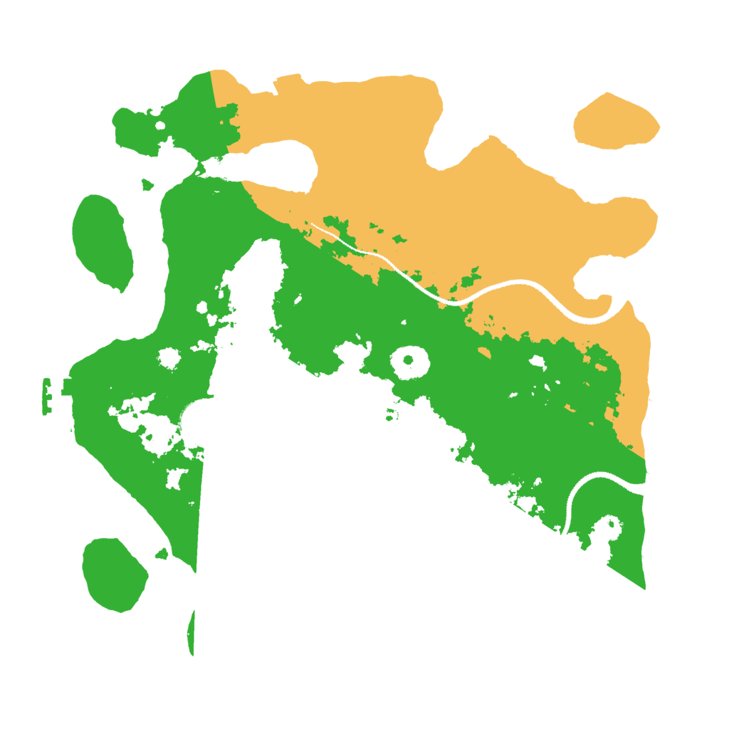 Biome Rust Map: Procedural Map, Size: 3000, Seed: 1360188962
