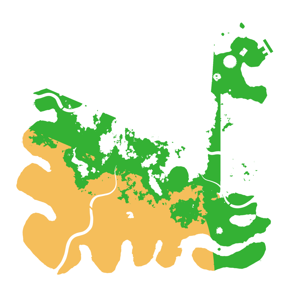 Biome Rust Map: Procedural Map, Size: 4000, Seed: 2136542