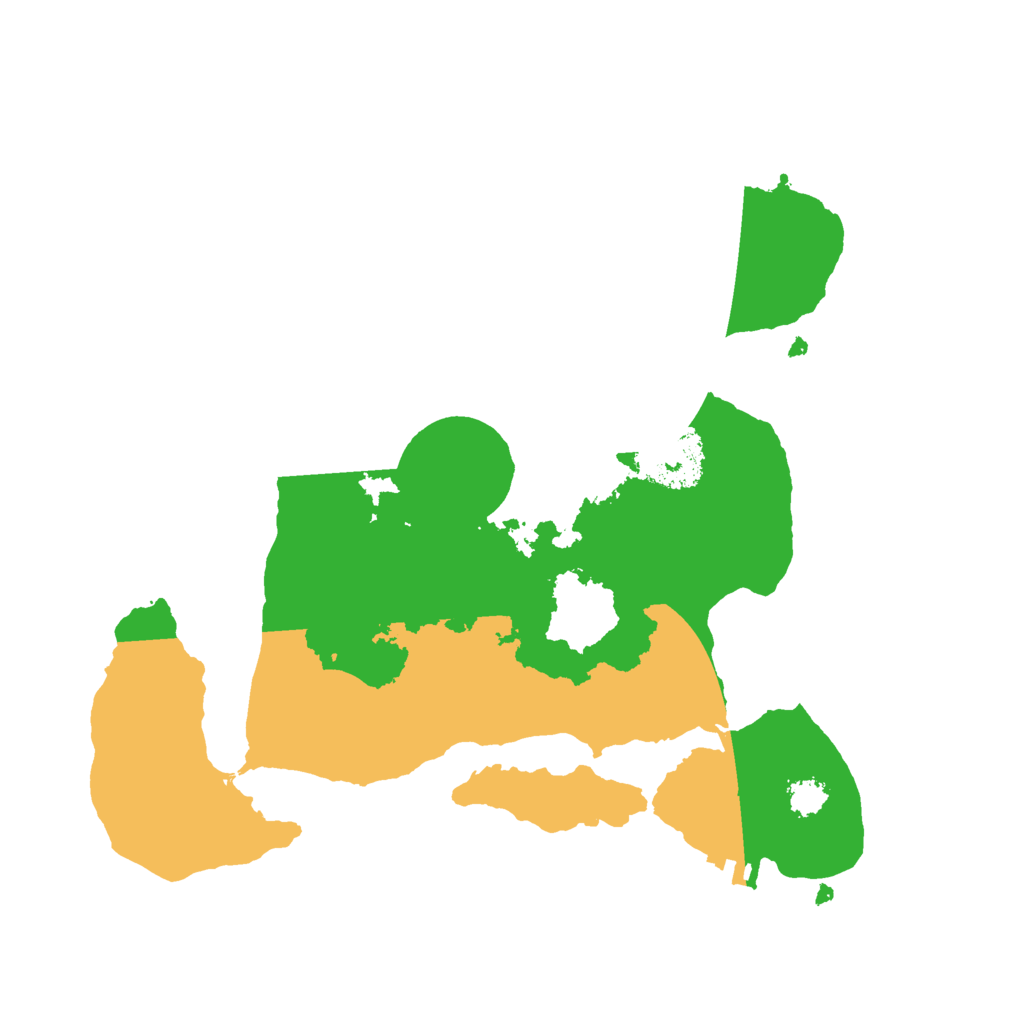 Biome Rust Map: Procedural Map, Size: 2500, Seed: 4322341