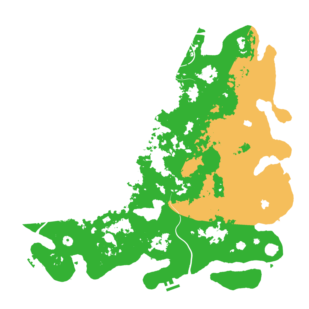Biome Rust Map: Procedural Map, Size: 4500, Seed: 180760
