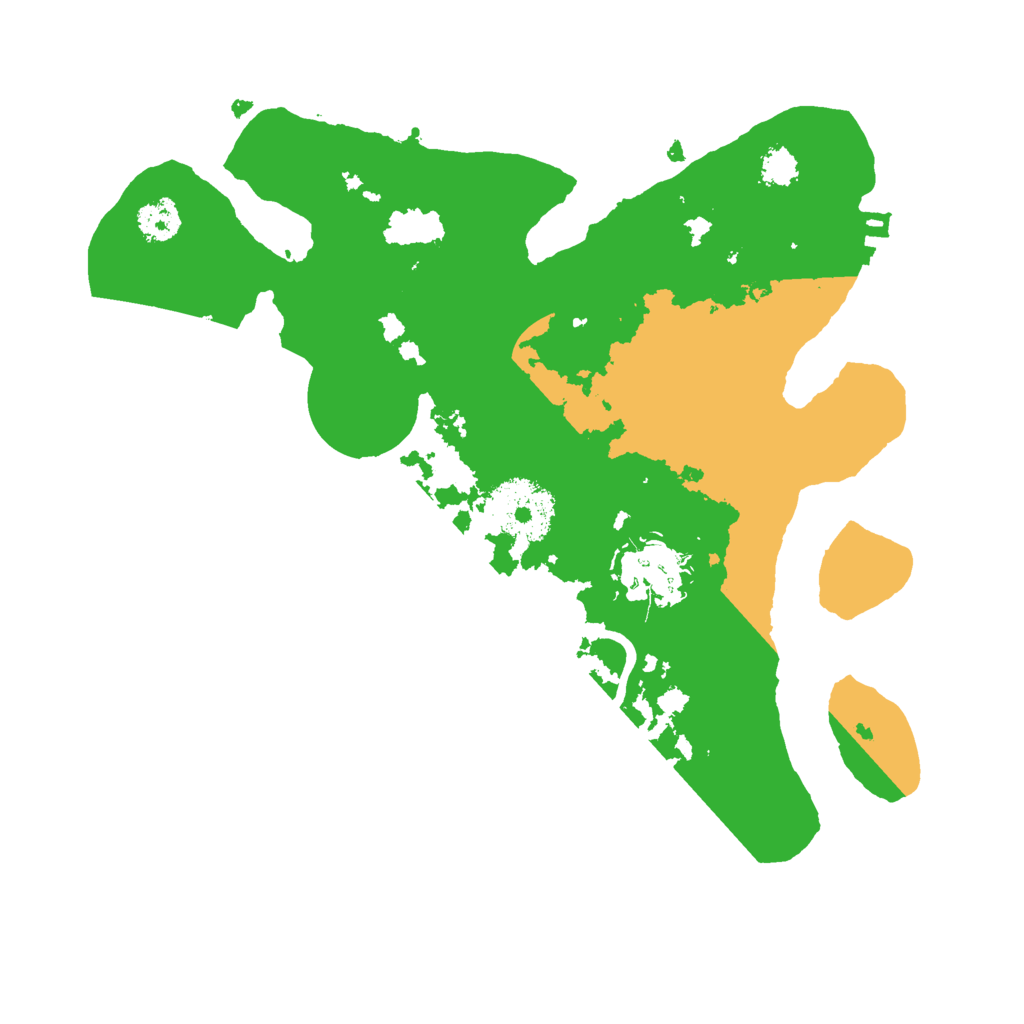 Biome Rust Map: Procedural Map, Size: 2500, Seed: 364587388