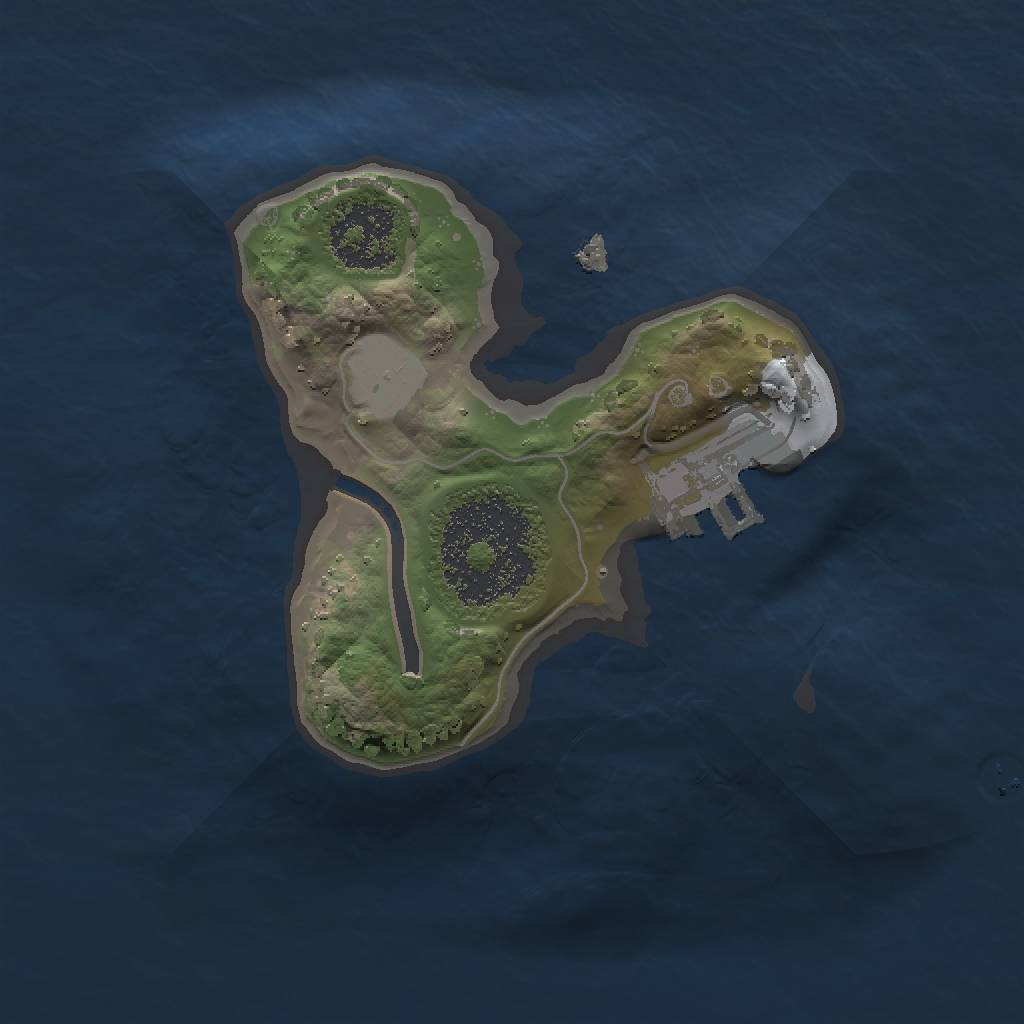 Rust Map: Procedural Map, Size: 1500, Seed: 266228195, 5 Monuments