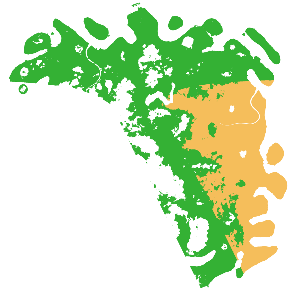Biome Rust Map: Procedural Map, Size: 5200, Seed: 9000