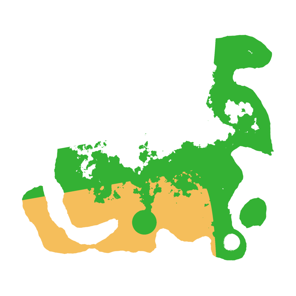 Biome Rust Map: Barren, Size: 3200, Seed: 45