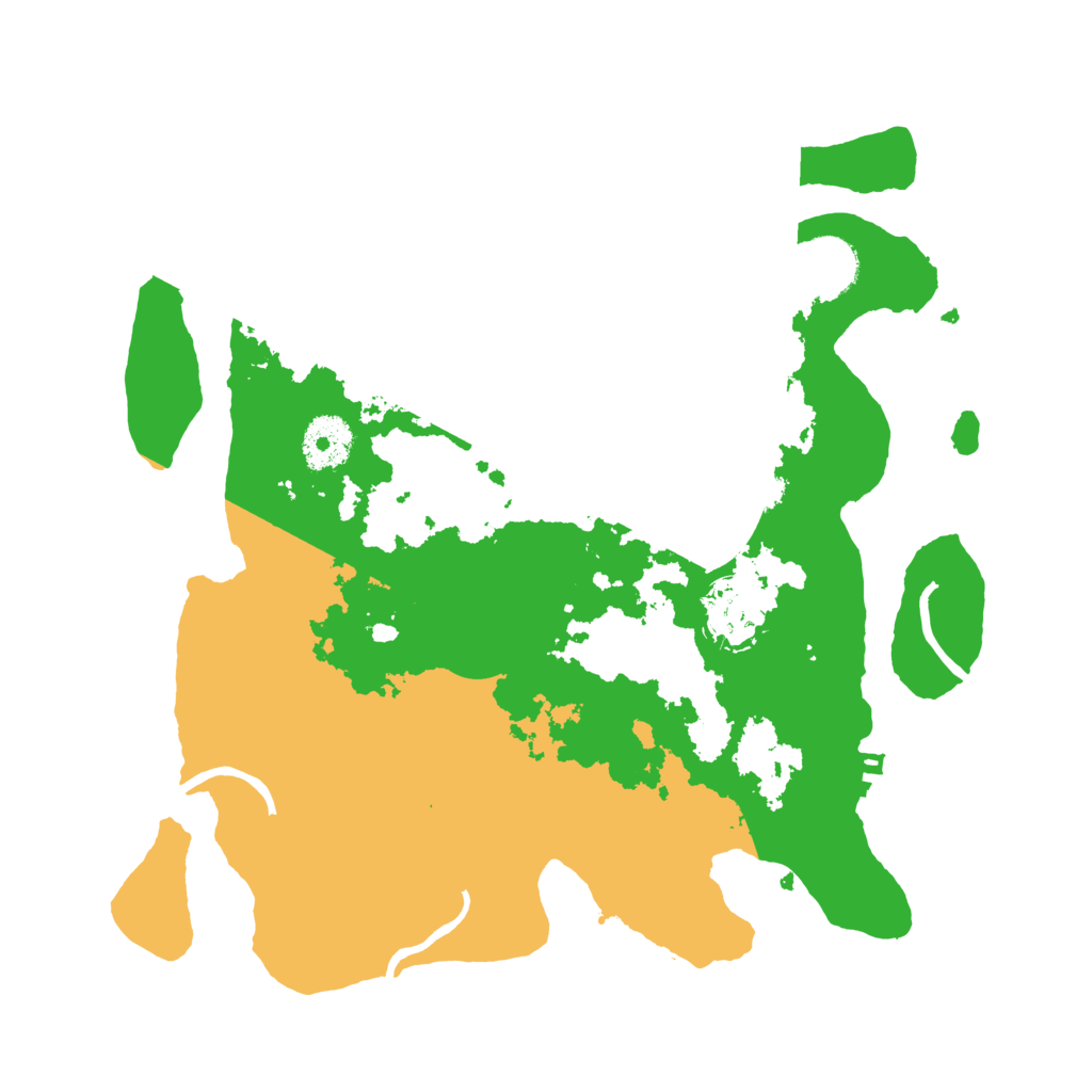 Biome Rust Map: Procedural Map, Size: 3200, Seed: 291442