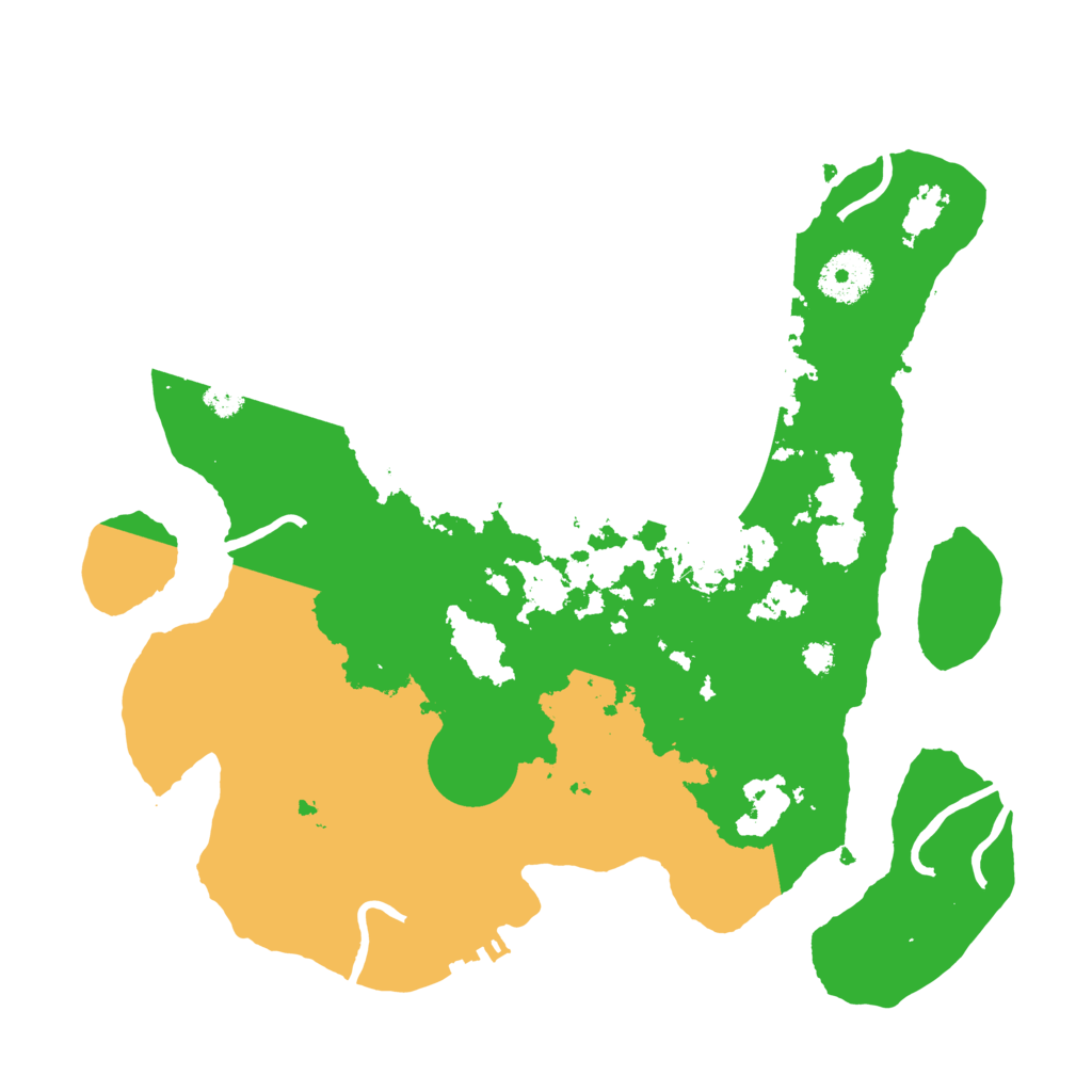 Biome Rust Map: Procedural Map, Size: 3200, Seed: 4629943