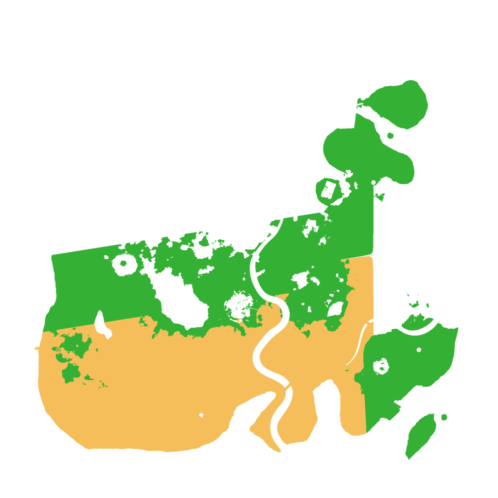 Biome Rust Map: Procedural Map, Size: 3200, Seed: 738835