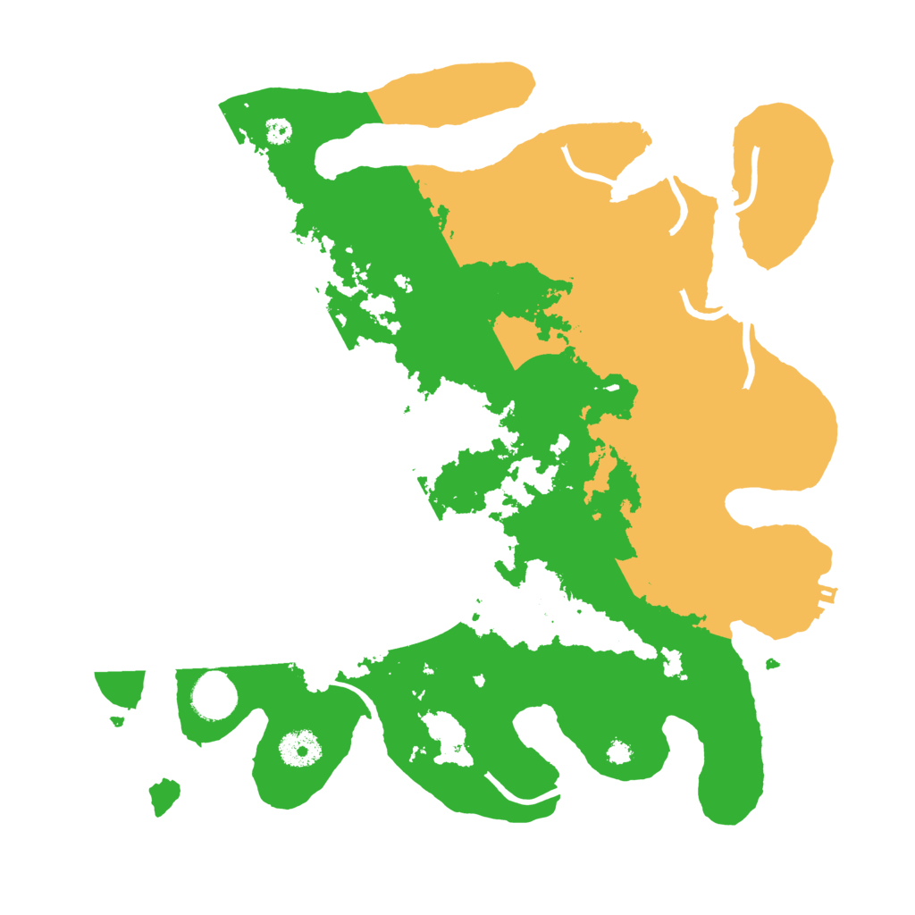 Biome Rust Map: Procedural Map, Size: 3500, Seed: 895340635
