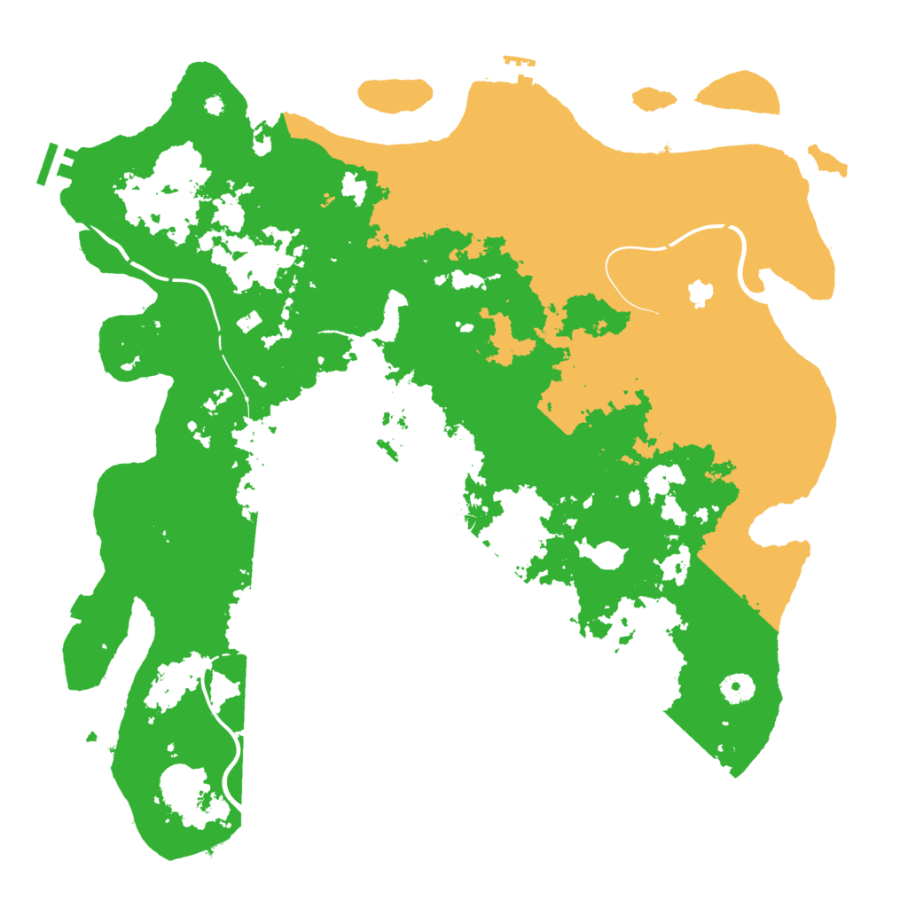 Biome Rust Map: Procedural Map, Size: 4250, Seed: 3428777