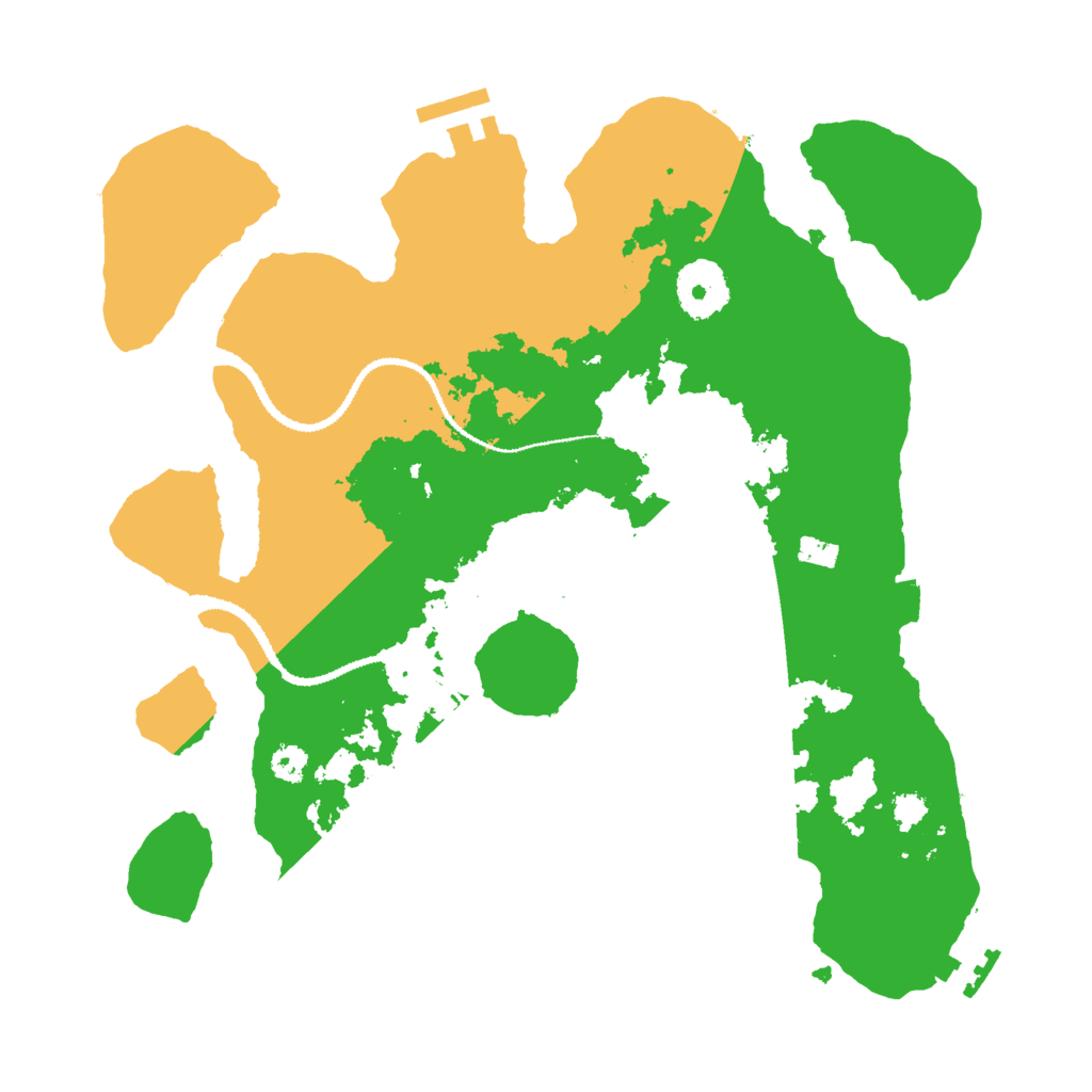 Biome Rust Map: Procedural Map, Size: 3000, Seed: 53492035
